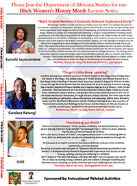 Black Women's History Month Flyer - see pdf link below
