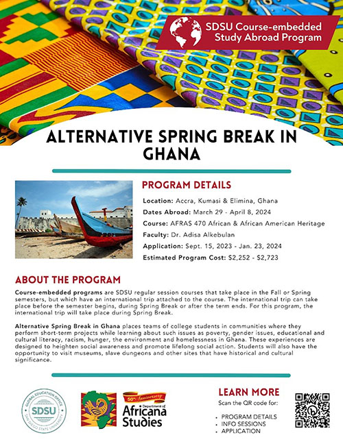 Alternative Spring Break in Ghana Flyer